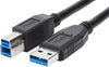Targus 1m USB 3.0 USB cable USB 3.2 Gen 1 (3.1 Gen 1) USB A USB B Black