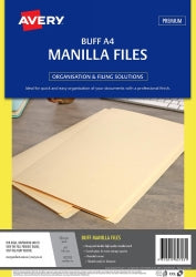 Avery Manilla Folder A4 Buff PK20 (Each)