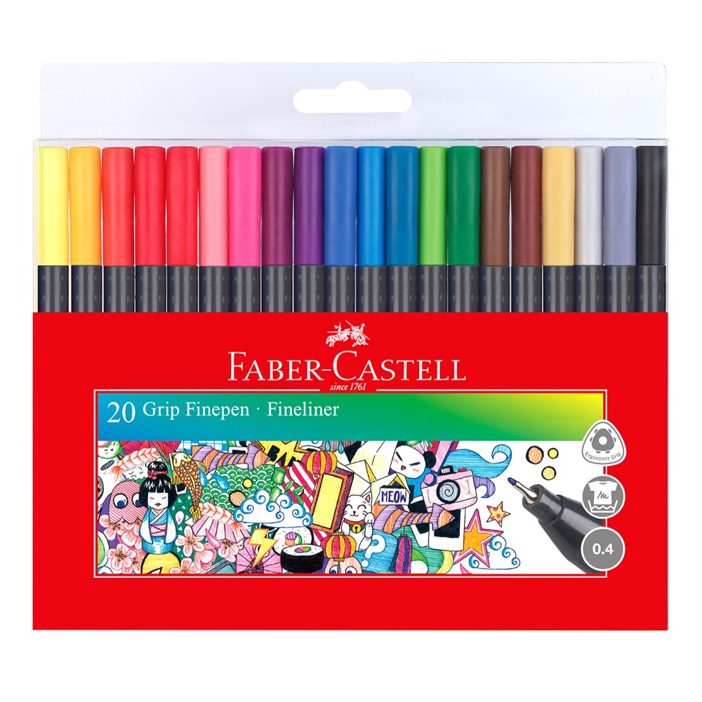 Faber-Castell Marker Fine Grip Triangular PK20 (Each)