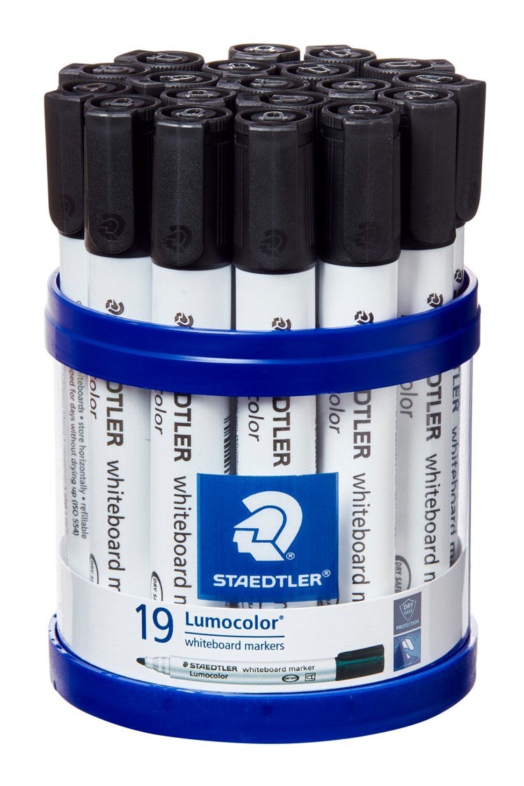 Staedtler Marker Whiteboard Lumocolor 351 Bullet Black CUP19 (Each)