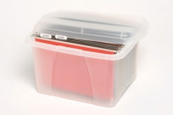 Crystalfile Porta Box 32L W/FILES Clear LID/BASE (Each)