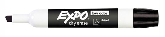 Marker Whiteboard Expo Dry Erase Chisel Tip Black Bx12 (Each)
