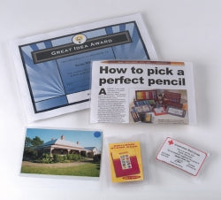 Marbig Card Holder A6 Plastic (NO HOLES) Clear PK10