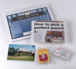Marbig Card Holder A5 Plastic (NO HOLES) Clear PK10