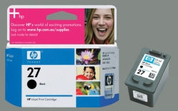 HP Inkjet Cartridge 27 C8727AA Blk (Each)