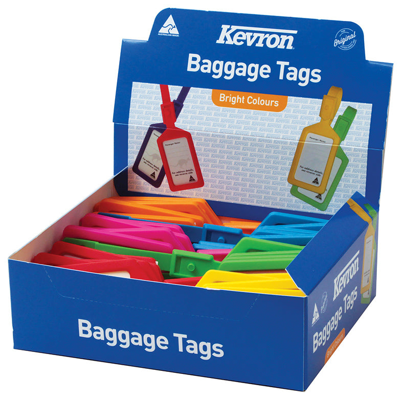 Luggage Label Kevron Plastic (Box 30)