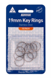 Key Rings Kevron 19mm S/STEEL PK10 (Each)