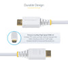 StarTech.com 10ft (3m) Premium Certified High Speed HDMI Cable, 4K 60Hz/1440p 144Hz, HDR10/HDCP 2.2/ARC, 18Gbps, UHD HDMI 2.0 Cord for TV/Monitor/Display, TPE Jacket, White