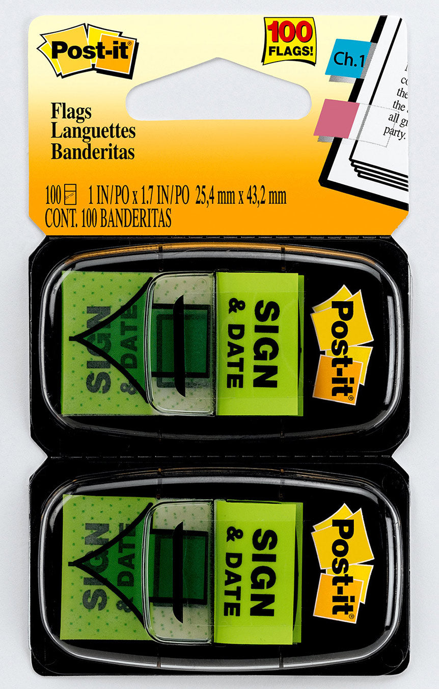 3M Flags 680-SD2 Sign & Date PK100 (Each)
