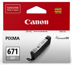 Canon Inkjet Cartridge CLI671GY Grey (Each)