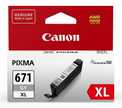 Canon Inkjet Cartridge CLI671xLGY Grey (Each)