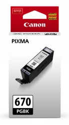 Canon Inkjet Cartridge -pageI670Book Black (Each)