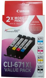 Canon Inkjet Cartridge CLI671xL Value Pack (Each)