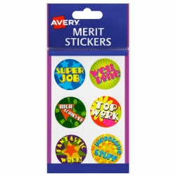 Avery Merit Stickers Brights PK96 Hs (Each)