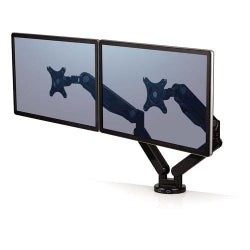 Fellowes Monitor Arm Platinum Series Dual Black (Each)