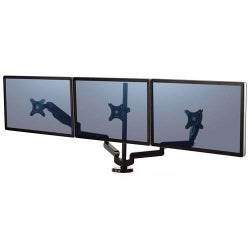 Fellowes Monitor Arm Platinum Series Triple Black (Each)