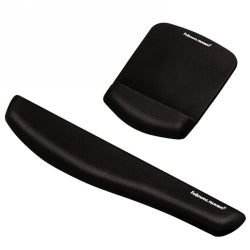 Fellowes Mouse Pad Wrist Rest Plush Touch Black (Each)