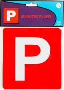 P Plate Red Magnetic 330 (Each)