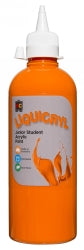 Paint 500ML Liquicryl Junior Student Acrylic Orange (Each)