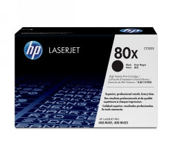 HP Toner Cartridge 80x CF280x Laser Jet High Yield Black (Each)