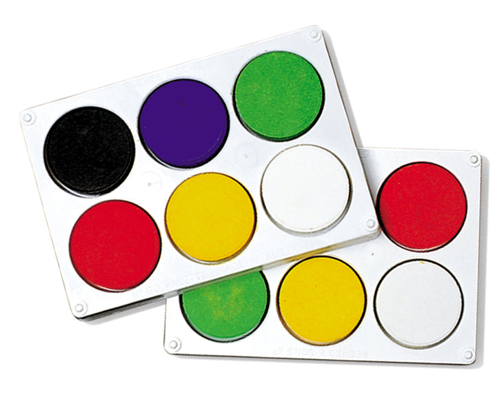 Paint Palette W/COLOUR Set No.60 & Size 1 44 X 16mm Temperablock (6) (Each)