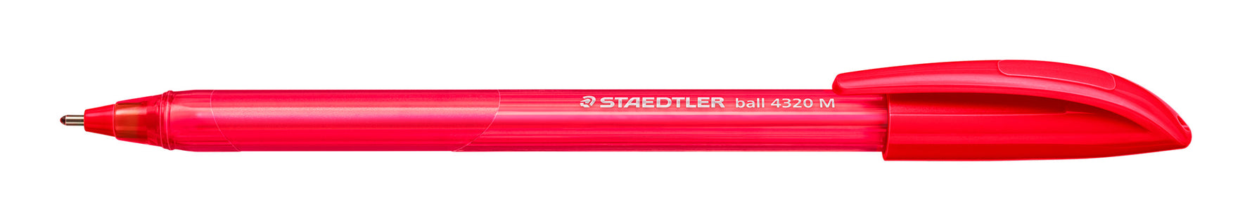 Staedtler Pen Stick Plus 4320 Fine Red Bx10 (Each)