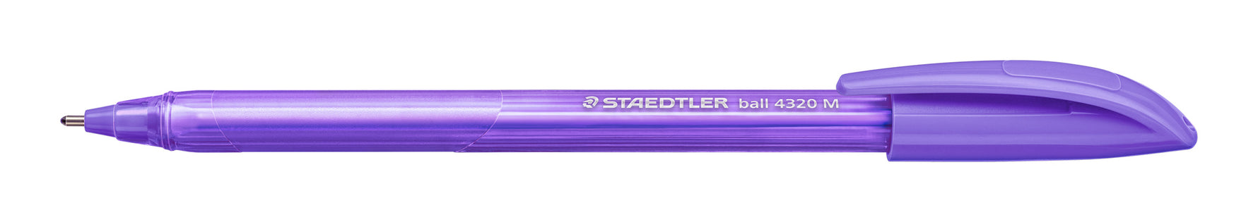 Staedtler Pen Ballpoint Stick 4320 Med Purple/Magenta Bx10 (Each)