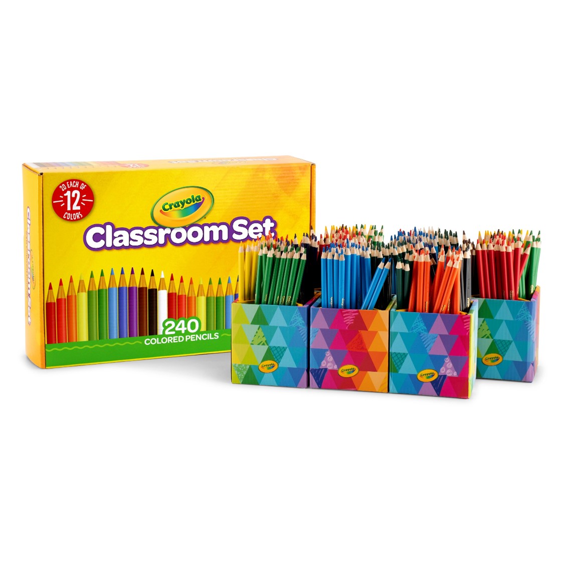 Crayola Pencil Coloured Classroom Set 240