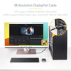 StarTech.com 6ft DisplayPort 2.1 Cable, VESA Certified DP40 DisplayPort Cable w/UHBR10/HDR/HDCP 2.2, 8K 60Hz/4K 144Hz w/DSC 1.2a, 40Gbps, DP 2.1 Cable, UHD Monitor Cord, M/M
