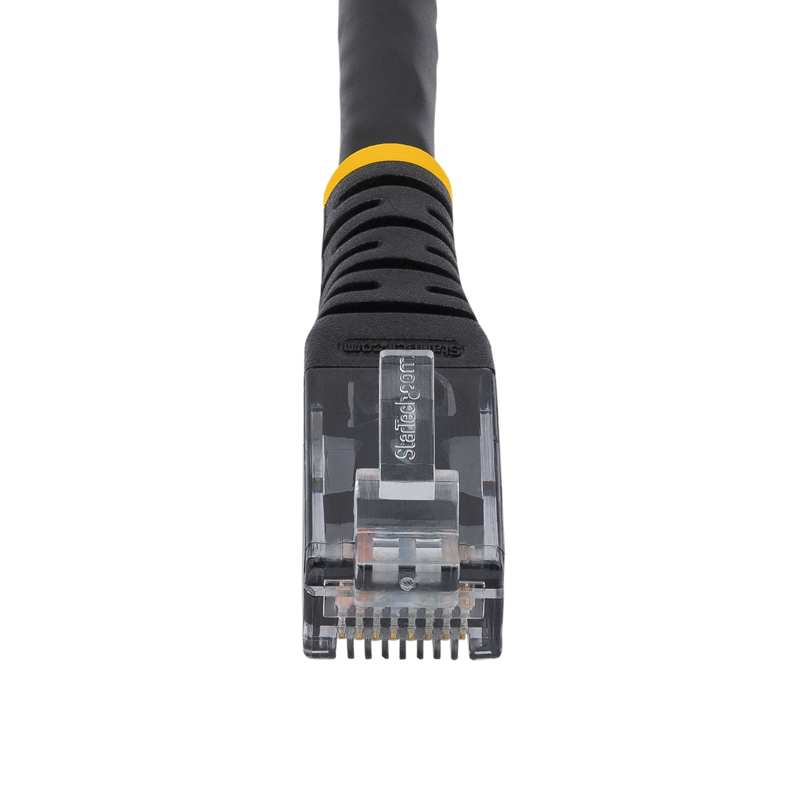 StarTech.com 10ft CAT6 Ethernet Cable - Black CAT 6 Gigabit Ethernet Wire -650MHz 100W PoE RJ45 UTP Molded Network/Patch Cord w/Strain Relief/Fluke Tested/Wiring is UL Certified/TIA