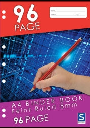 Sovereign Binder Book A4 8mm Ruled 96-page (Pack 10)