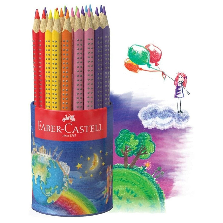 Faber-Castell Pencil Coloured Junior Grip Triangular PK50 (Each)
