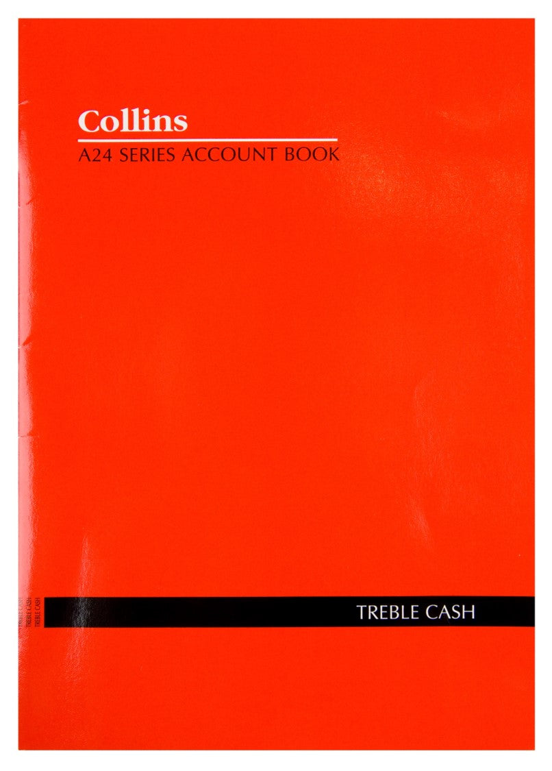 Collins Account Book A24 Treble Cash (Each)