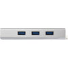 StarTech.com 3-Port Portable USB 3.0 Hub plus Gigabit Ethernet - Built-In Cable~3-Port Portable USB 3.0 Hub plus Gigabit Ethernet - 5Gbps - Built-In Cable