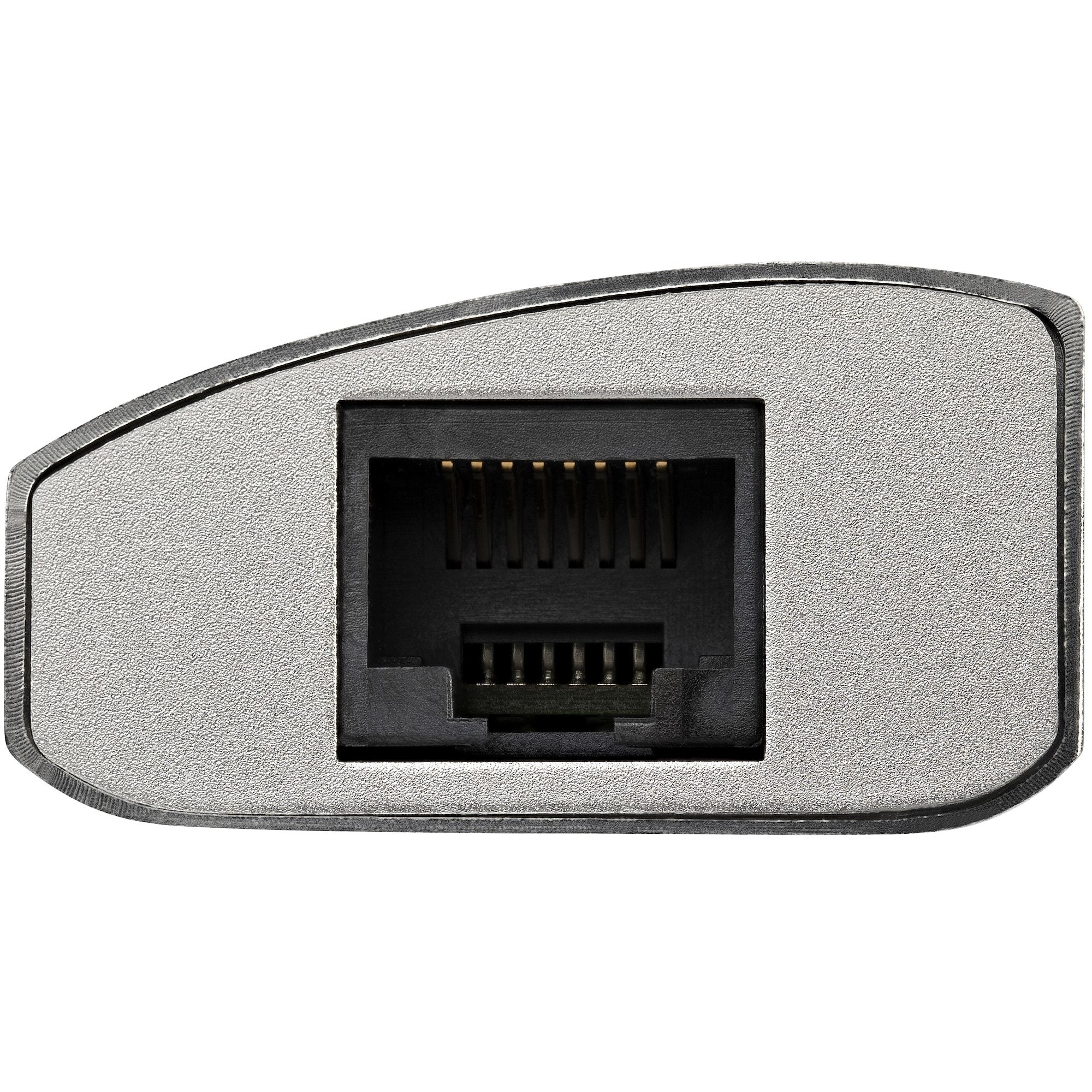 StarTech.com 3-Port Portable USB 3.0 Hub plus Gigabit Ethernet - Built-In Cable~3-Port Portable USB 3.0 Hub plus Gigabit Ethernet - 5Gbps - Built-In Cable
