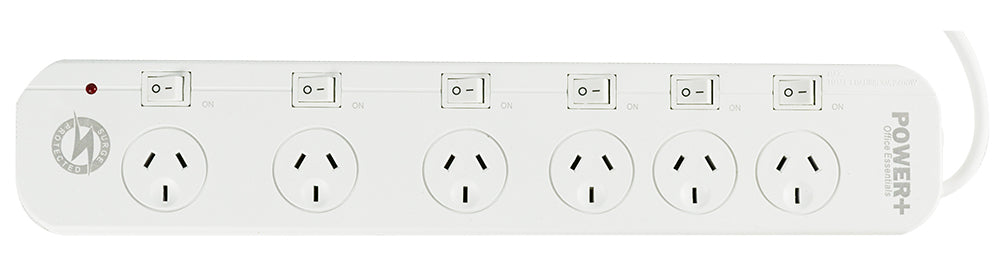 Powerboard 6 Outlet With Indiv SWITCH/OVERLOAD PROTECTION/MASTER Switch (Each)