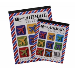 Quill Writing Pad Airmail 10x8 Ruled 50LF PK10 (Each)