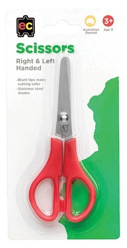 Edvantage Scissors Red Handle 130mm Hangsell (1) (Each)