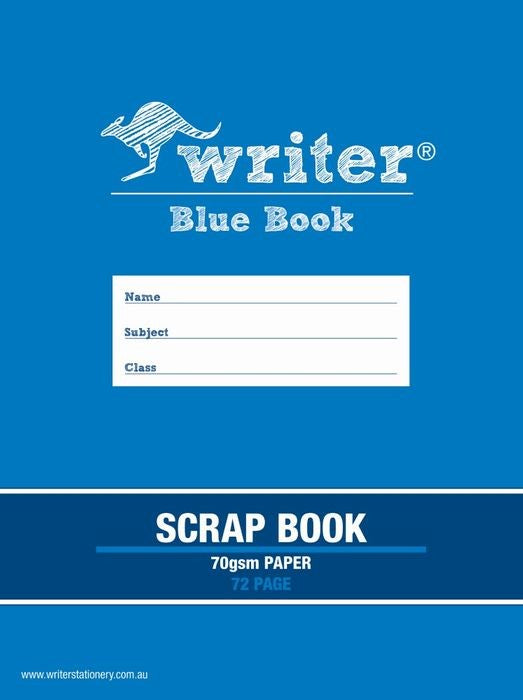Writer Scrapbook 330x240mm PP Blue Book 72-page 60GSM Mini (Each)