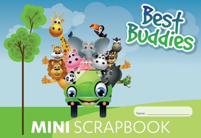 Writer Scrapbook 165x245mm 100GSM Best Buddies Mini 64-page (Each)