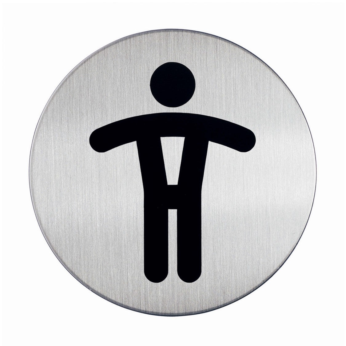 Sign Durable Pictogram 83mm Toilet Men (Each)