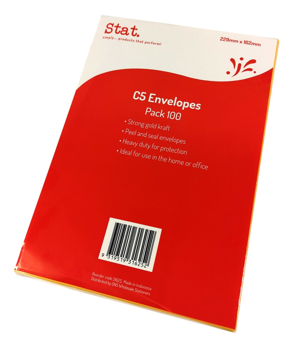 Staedtler C5 Kraft PEEL/SEAL PK100 (Each)