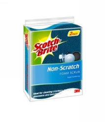 3M Scotch Sponge Brite Non Scratch Scrub PK2 (Each)