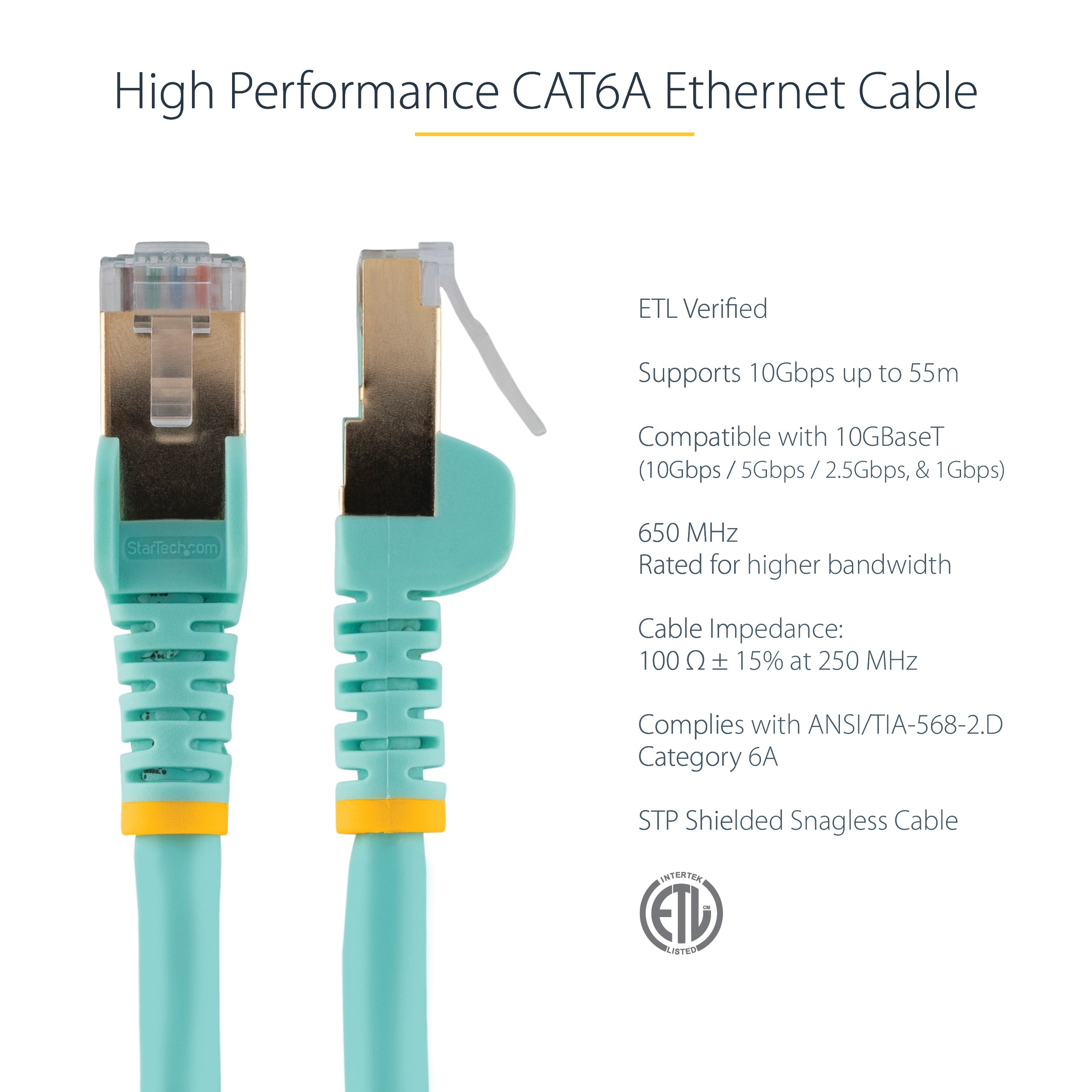 StarTech.com CAT6a Ethernet Cable