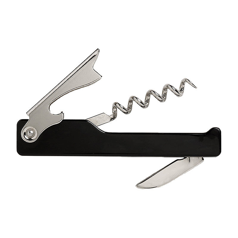 Bottle Opener Waiters Friend Black Handle (Each)