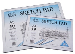 Quill Sketch Pad A2 110GSM Cartridge Acid Free 50LF (Pack 5)