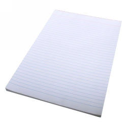 Quill Office Pads A4 Bond Ruled White D/SIDED 100LF 70GSM (Pack 10)