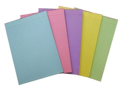 Quill Office Pads A4 Bond Ruled Yellow 70GSM 70LF (Pack 10)
