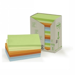 3M Notes 655-1RTP 76x127mm 100% Recy Pastel Bx16 (Each)