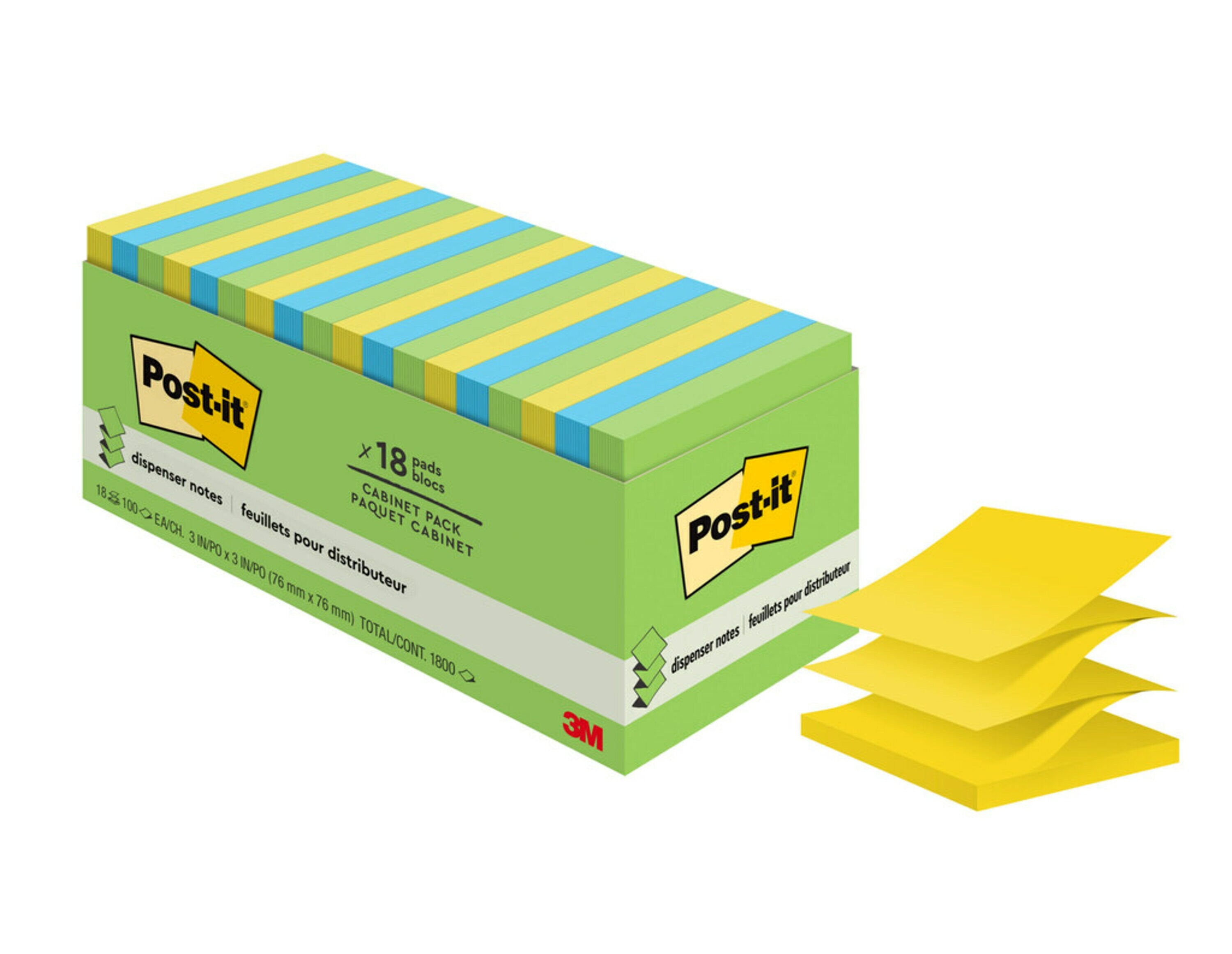 3M Notes Pop Up 76x76mm R330-18AU-CP JAIP/FLORALF PK18 (Each)